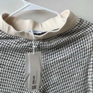 Zara flare waffle pants